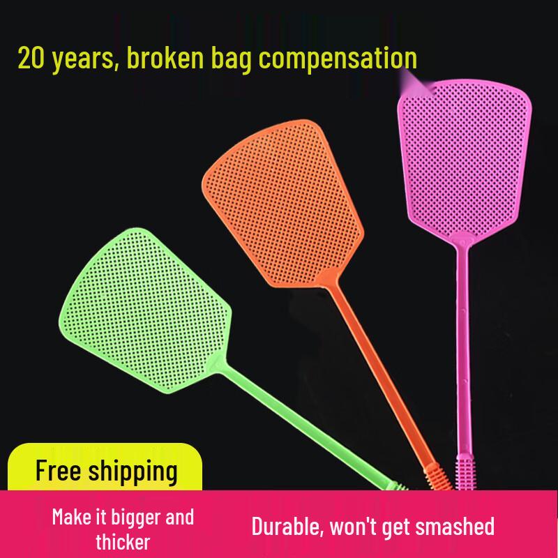 HuiJia Long Handle Heavy-Duty Fly Swatter - 2 Pack