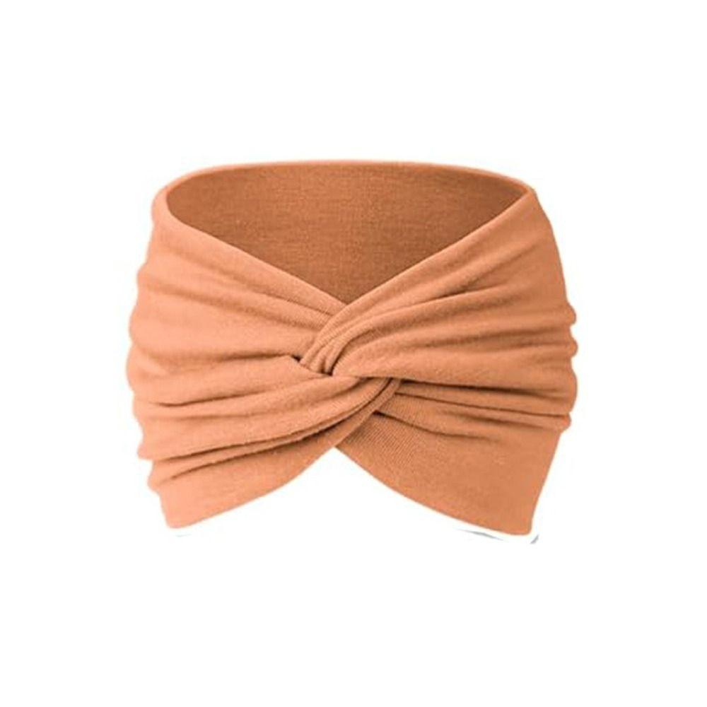 Einfarbiges Stirnband Damen Breit Böhmisch Yoga Haarband Boho Lässiges Haaraccessoire für Tanz Biker