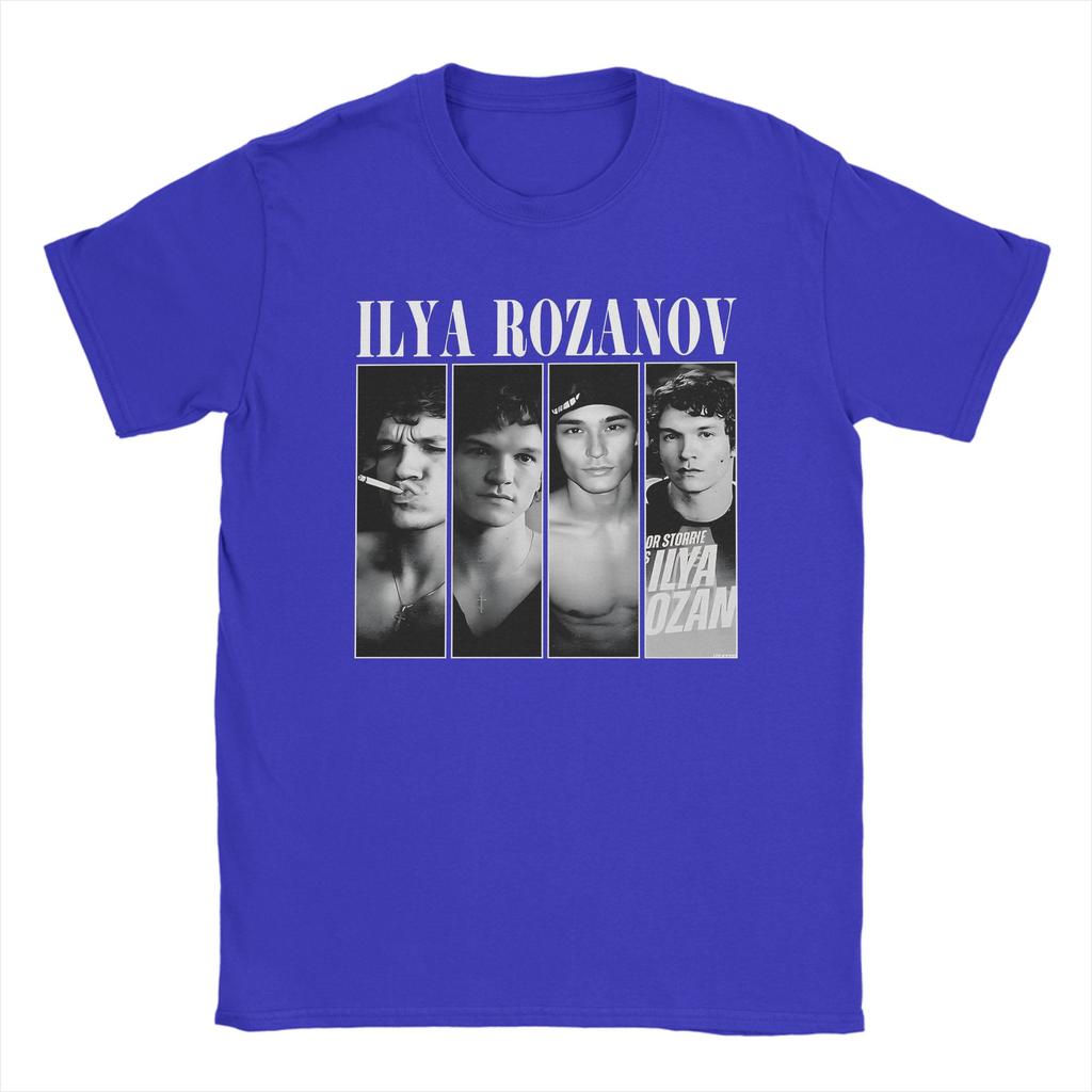 Ilya Rozanov Heated Rivalry TShirt Men Amazing Pure Cotton Tees Round Collar Short Sleeve Mens TShirt Summer Mens Clothing