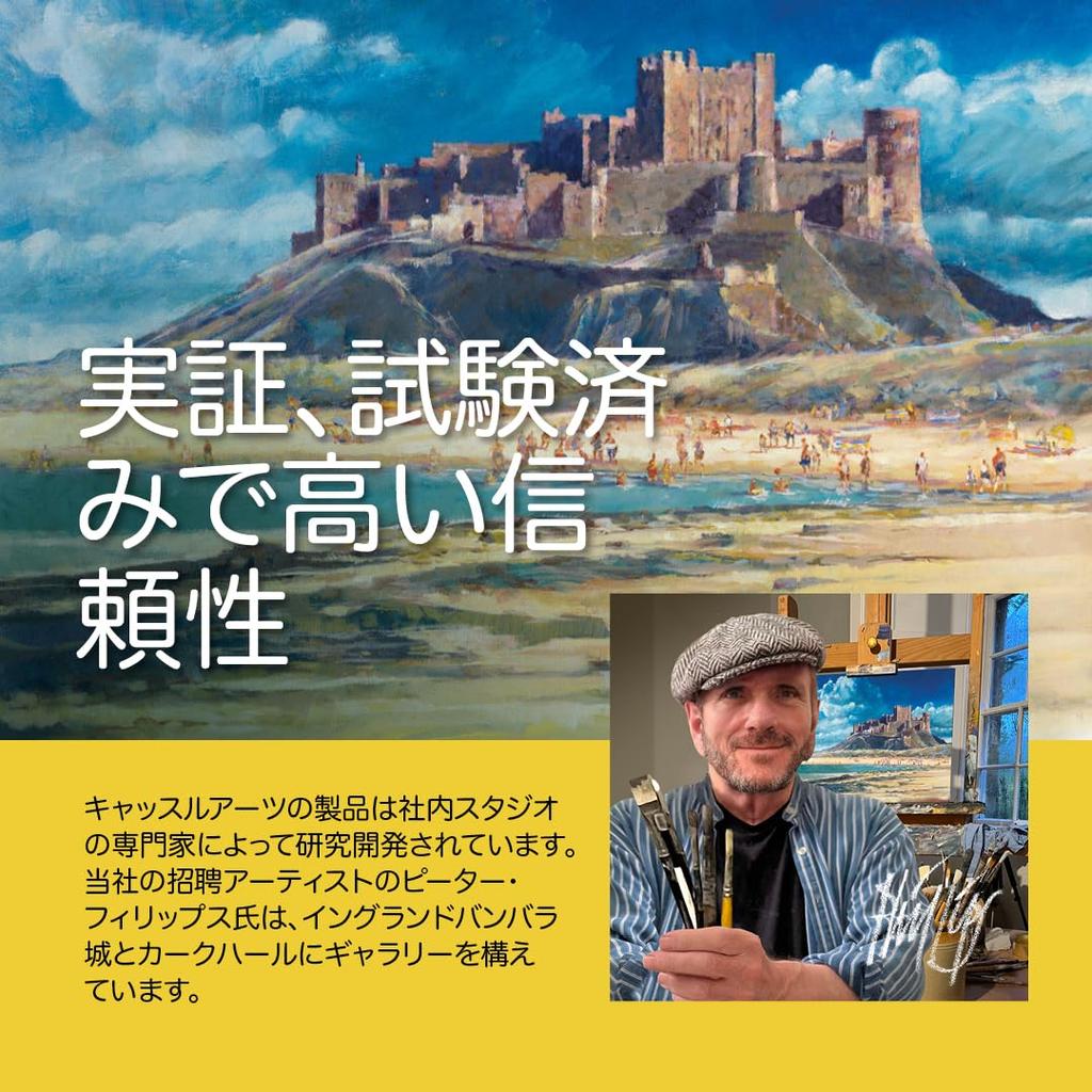 Castle Art Surprise Pencil Set Premium Pencils for Adult and Colorists Protective Tin Case for Easy Organization 72-Colored Soft-Core Artists,