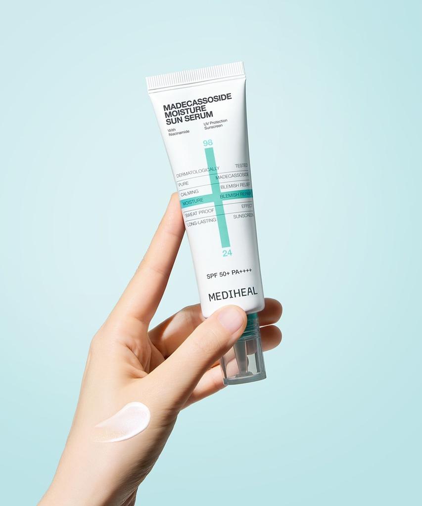 [2-pack] Mediheal Madecassoside Moisture Sun Serum Blemish Repair Double Special Set