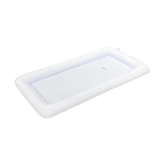 Oppblåsbar serveringsbar Lekkasjesikker PVC Sommer Rektangel Firkant Salatskål Isbrett Mat Drikkebeholder Buffétkjøler Utendørs Svømmebasseng Festrekvisitter