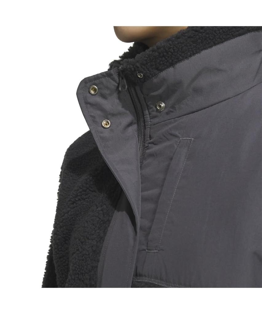 Adidas KTX54 Carbon Fleece Warding Loose Fit Boa Full Jacket Women's Zip-Up (JG8223)