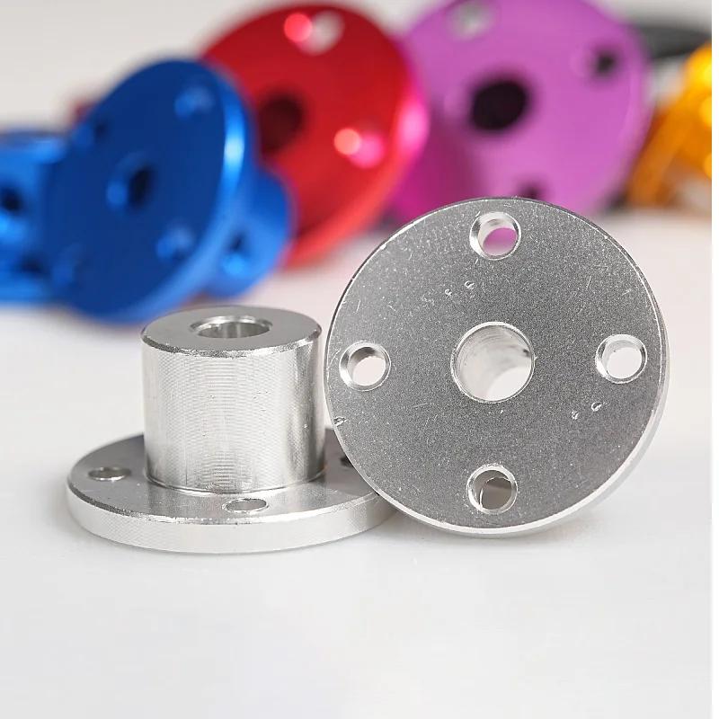 2Pcs Aluminum Alloy Color Rigid Flange Coupling M3 M4 M5 M6 M8 Motor Guide Shaft Coupler Motor Connector#CWF DIY