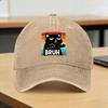 Baseball Cap Funny Meme Saying Bruh Cat Summer Casual Trucker Hat  Couple Women Design Outdoor Sport High Quality Baseball Caps