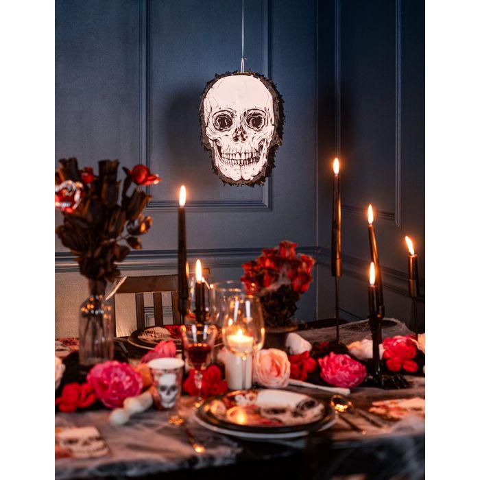 Masque Costume - Piñata - Skull - 35 x 25 cm - Noir/Blanc - Enfant Unisexe