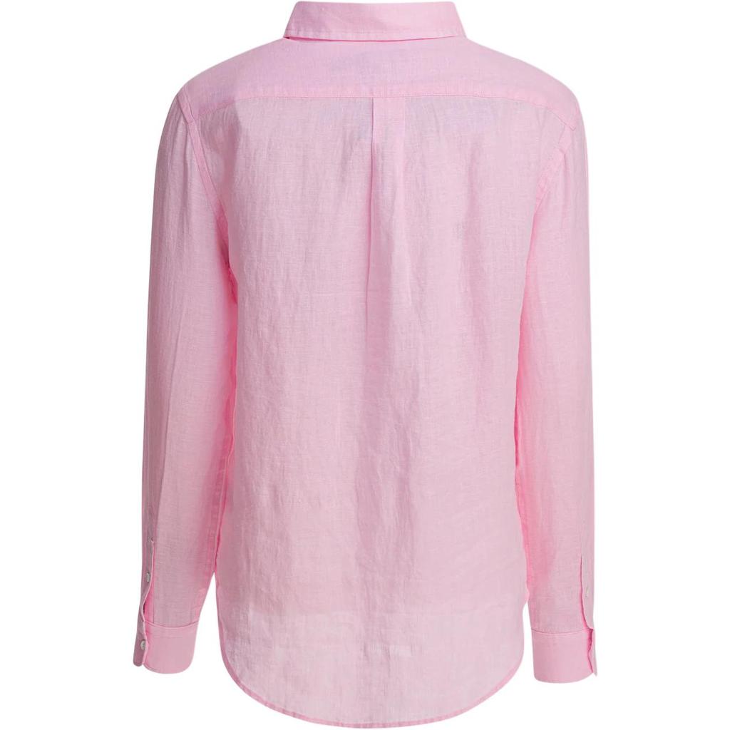 Polo Ralph Lauren Embroidered Pony Polo Shirt With Pointed Collar And Single Button Women Shirts 211970730-514