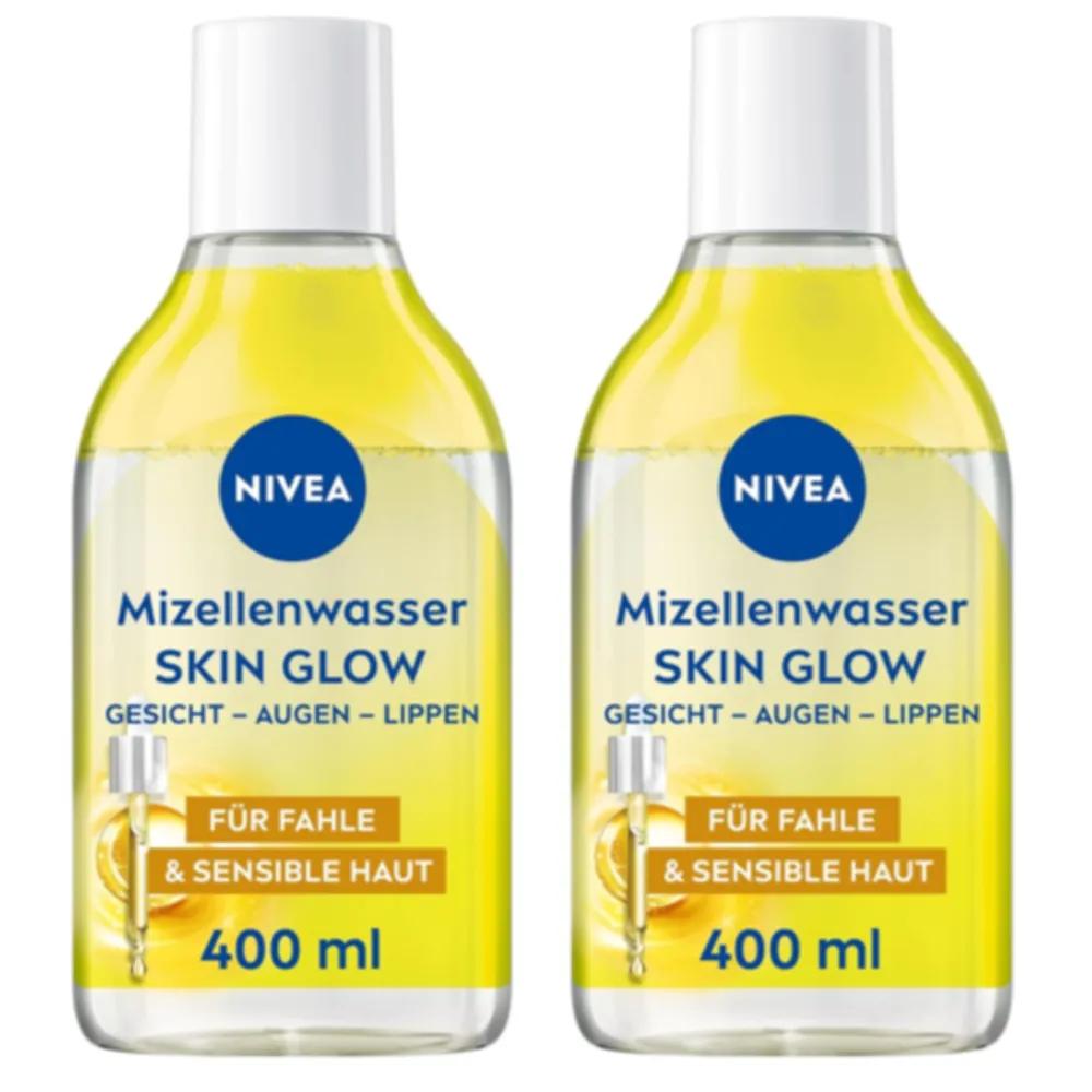 Nivea Skin Glow Micellar Water Makeup Remover Cleansing Water 400ml x 2