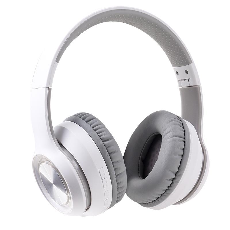 

Bluetooth Over-Ear Headphones: Noise-Canceling, Bass-Enhanced, Sports & Gaming, Long Battery Life білий/сірий колір