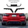 BMW M3/M4 V Style Rear Diffuser, ABS Glossy, No Lights