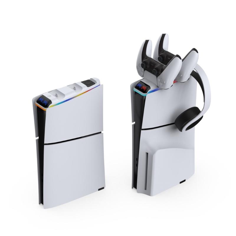Twin Dock Charger Rack Dock Station Stand Holder Bracket Suitable For Slim Gaming Controller Gamepad Wireless Joystick