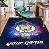 Manchester Football FC Pattern Rug, Indoor/Outdoor Mat, for Picnic, Gameroom, Bedroom, Office, Living Room, Home Decor Carpet, Birthday Gift