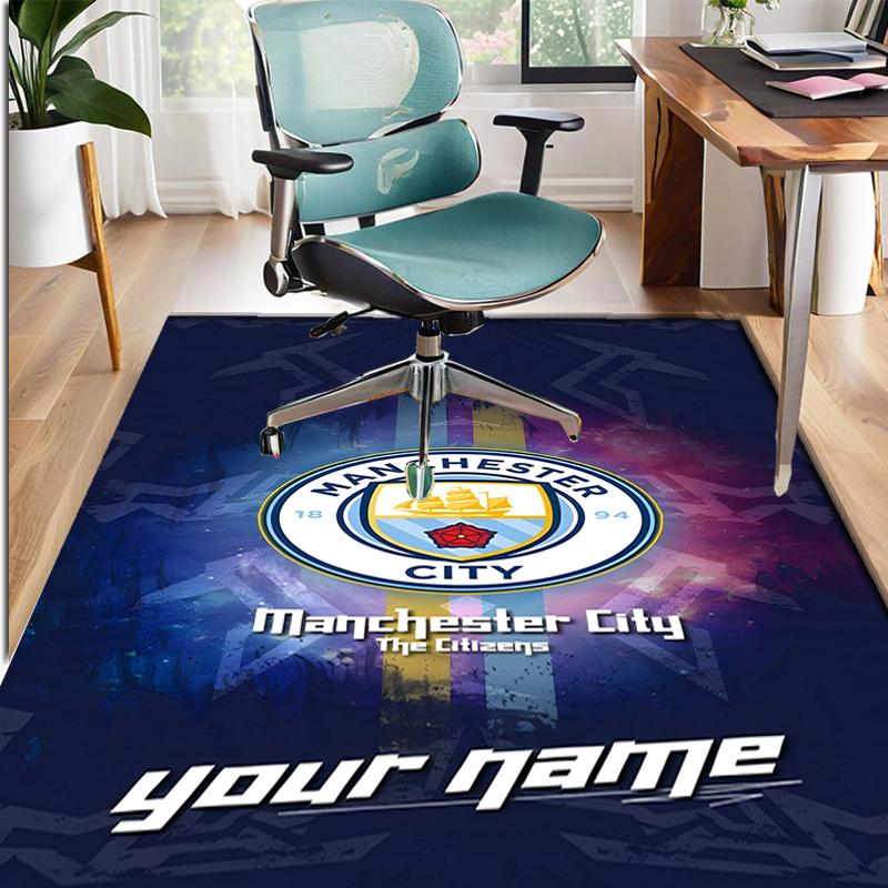 Manchester Football FC Pattern Rug, Indoor/Outdoor Mat, for Picnic, Gameroom, Bedroom, Office, Living Room, Home Decor Carpet, Birthday Gift