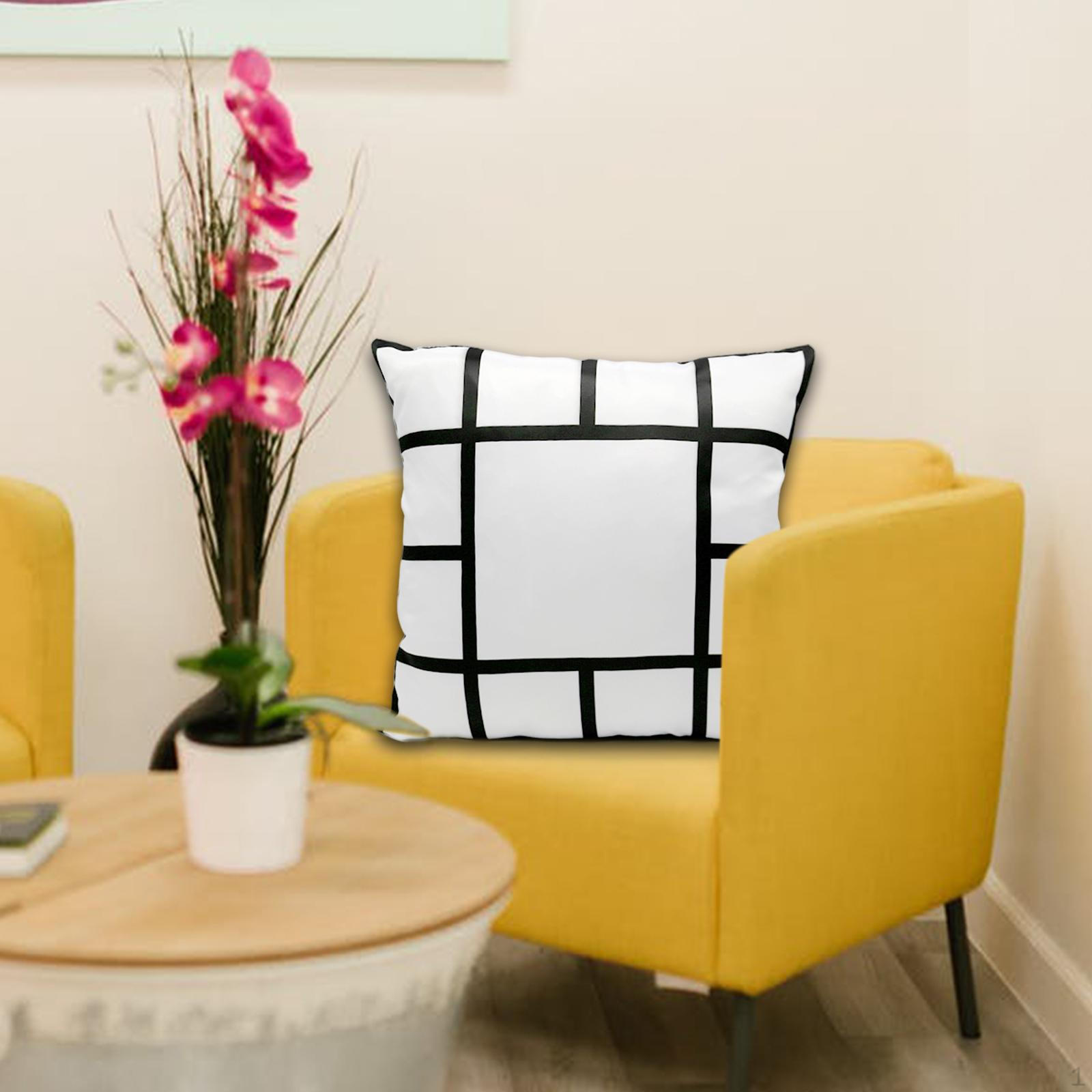 157 X 157 Sublimation Blank Panel Pillow Case Modern Bed Home Decor 13 Grids 765₽