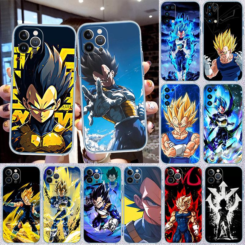 Dragon Ball Vegeta Transparent Phone Case for Motorola Moto G7 G8 G9 G84 G85 G73 G24 G15 Z2 Play Power Plus