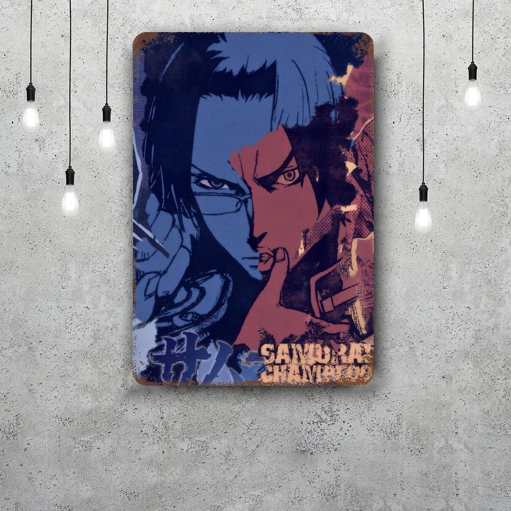 samurai champloo Decor Vintage Metal Signs Tin Signs Captain Poster Decor for Bar Pub Club Man Cave Wall Decoration