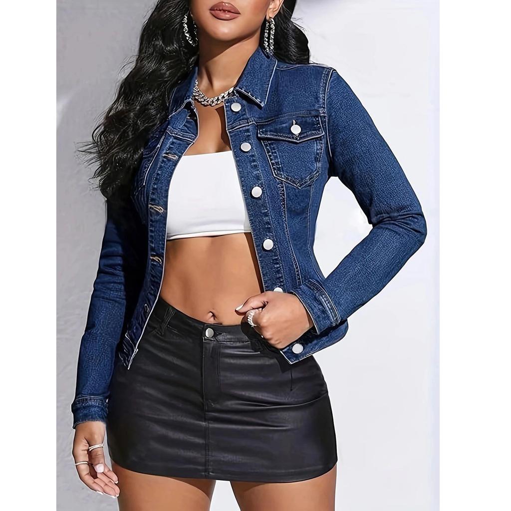 Plus Size Women's Trendy Denim Jacket for Spring, Summer, and Autumn