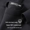 SHANSHAN Men's 100% Merino Wool Round Neck Sweater