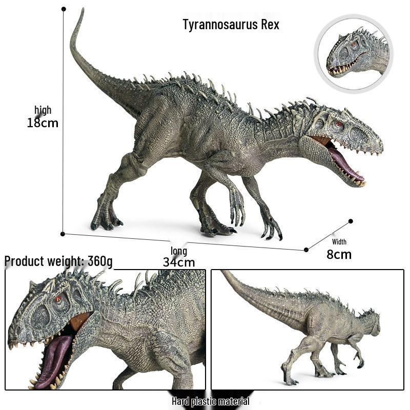 Children's Dinosaur Toy Set: King Kong, Tyrannosaurus Rex, Aurochs, Pachycephalosaurus, Spinosaurus, Therizinosaurus Model.