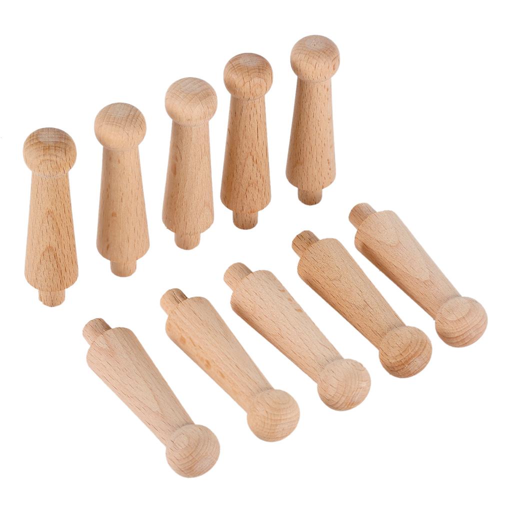 10ks Nenabarvené Nedokončené Dřevěná Řemesla Sloupky Mostu Dřevěný Plot Korálky Soustruh Malá Aplikace Vintage Domov Svatba Dekor