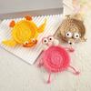 Handmade Crochet Animal Coaster Duck Coaster Decorative Heat-Resistant Knitting Mouse Drink Coffee Cup
