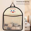 Multiple Compartment Laundry Bag With Breathable Net Designs Vertical Clothing Holder Home Arrangement