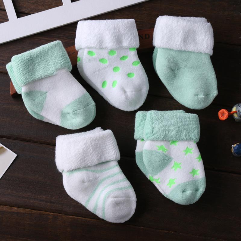 5 Stk./Los Säugling Babysocken Sommer Babysocken für Mädchen Baumwolle Neugeborener Junge Kleinkind Socken Babykleidung Zubehör