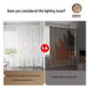 Yicang Waterproof Shower Curtain with Telescopic Rod, Star River Design
