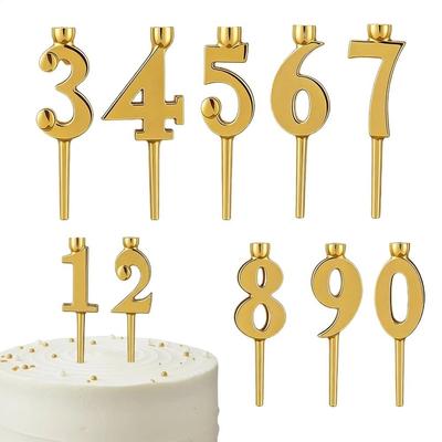 Number Metal Number Candle Holder Set DIY Candles Holders Sets Gifts Birthday Candles Stand
