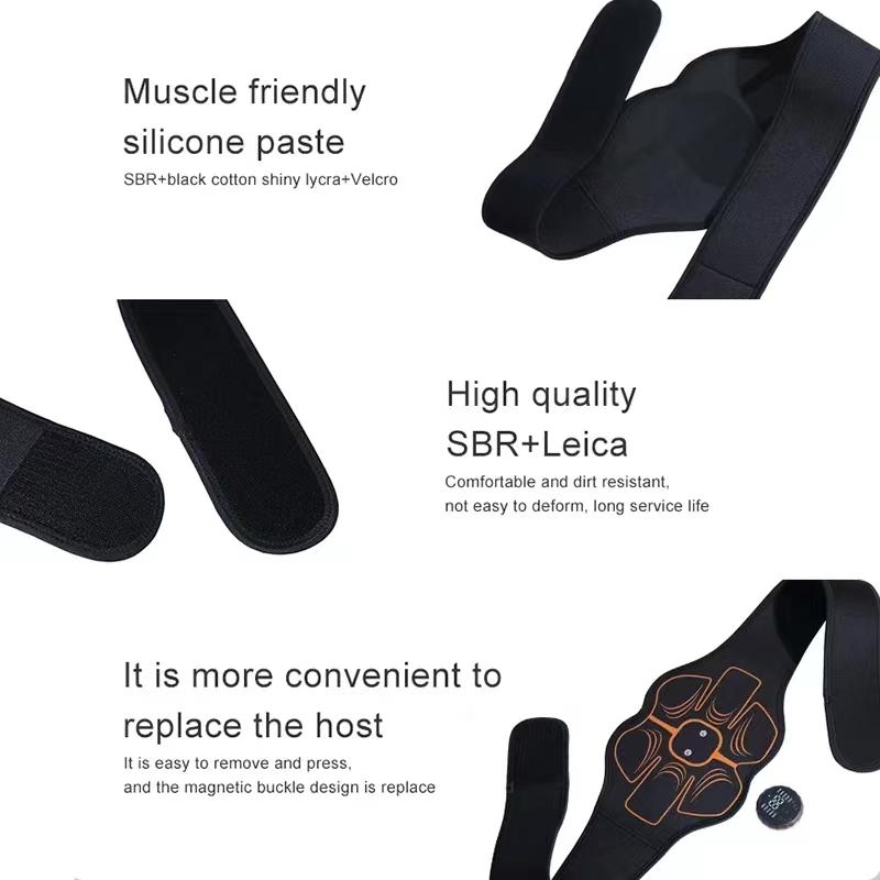 Neuer Bauchmuskel-Gürtel Elektrischer Muskelstimulator Tragbarer EMS Fitness-Massager für Zuhause Yoga Taillentrainer Körperstraffung Formgebung