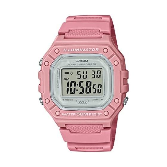 [Casio] CASIO Стандартные цифровые часы W-218HC-4AV Мужские Женские Дешевые Casio Chipkashi Rose Pink Overseas Модель [Параллельный Импорт]