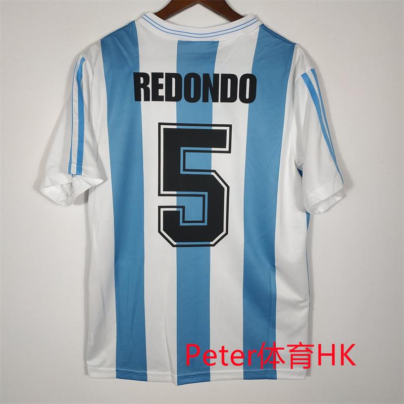 93-94 Argentina home No. 10 Maradona Redondo No. 5 Batistuta Caniggia jersey S