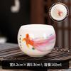 Suet jade porcelain master cup single cup like a duck to water Chinese ceramic tea personal tea cup business gifts