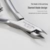 Silver Stainless Steel Cuticle Nipper D-07 - Manicure Tool for Nail and Hangnail Care