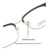 Eyewear: 2024 Unisex Titanium TR Eyebrow Glasses for Business/Myopia, Model 15004