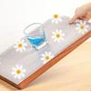 Tapis d'armoire EVA Daisy Pad Doublures de tiroir réutilisables Tapis de tiroir antidérapant pour réfrigérateur Tapis de tiroir imperméable et résistant à l'humidité Doublure de tiroir