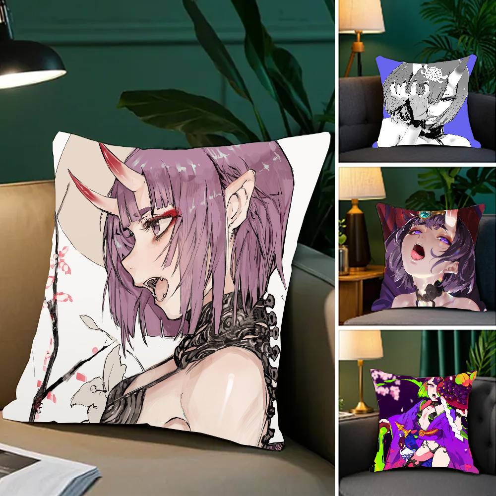 Shuten Douji Animated Game Fate Grand Order Pillow Case Fashion Square Pillowcase Bedroom Sofa Room Ins Decoration Leisure