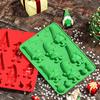 Vánoční silikonová forma, tvar Santa Clause a sněhuláka, pekáč potravinářské kvality na čokoládu, dorty, bonbóny, DIY dekorace
