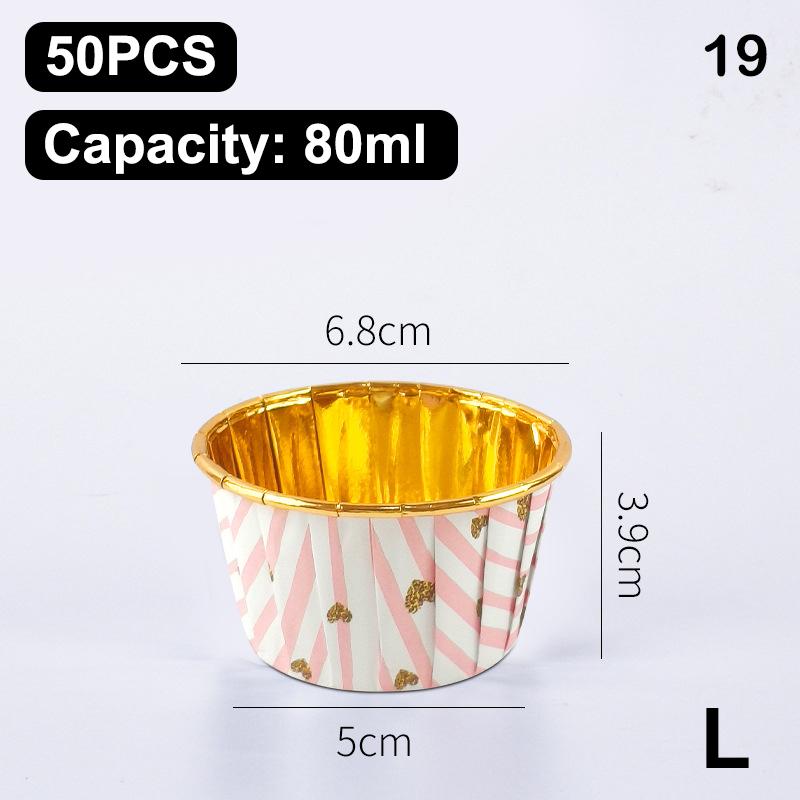 50Pcs Muffin Cupcake Paper Cup Oilproof Cupcake Liner Baking Cup Tray Case Caissettes Cupcake Wrapper Paper Wedding Party