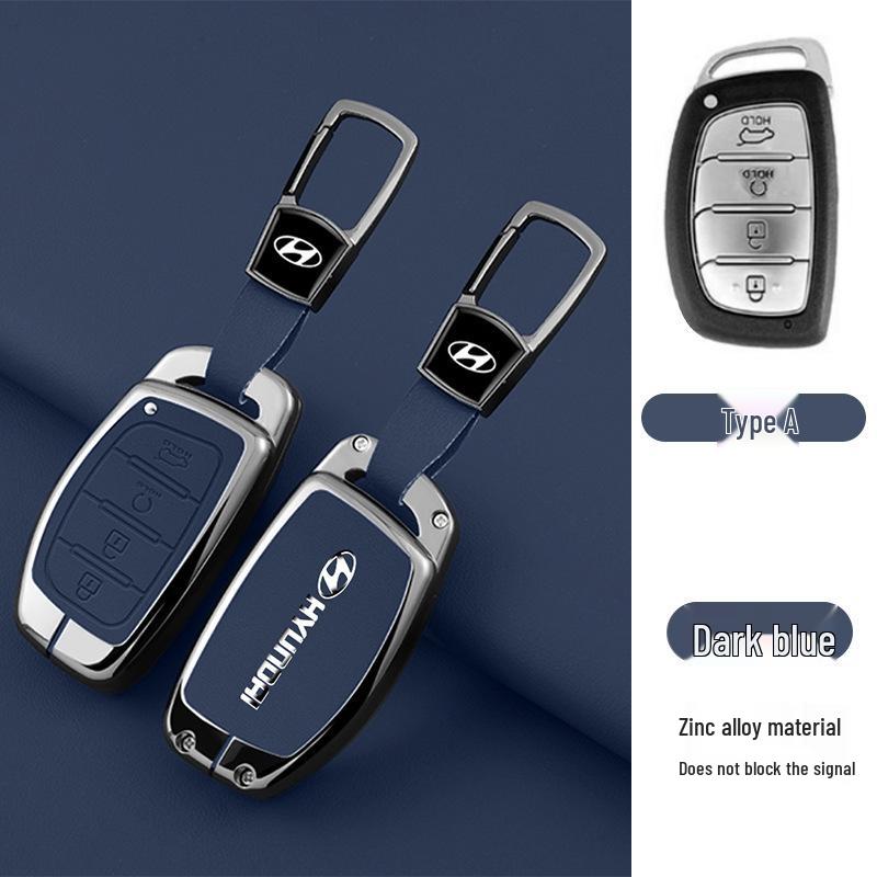 Key Cover Compatible with Beijing Hyundai Ix35, Elantra, Festa, Verna, Ix25, Santa Fe - Premium Men's Bag Case