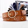 Women's Belt Fashionable and Personalized Round Buckle Belt Simple and Trendy Rivet Belt Korean Y2K Style Jeans Belt Women Belts