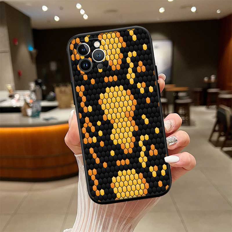 UP46 Slangenhuid DIY Tekening Nieuwe High-End Schelp Telefoonhoesje voor Xiaomi Poco F8 M4 M5 M6 M7 X3 X6 X7 Pro GT NFC Ultra