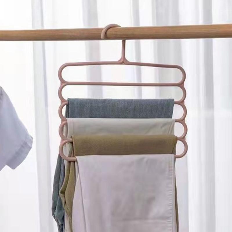 Umerașe pentru haine Umerașe pentru pantaloni Suporturi pentru dulap Organizatoare pentru depozitare 5 straturi Pantaloni pentru prosoape Esarfe Rafturi Organizare pentru depozitare