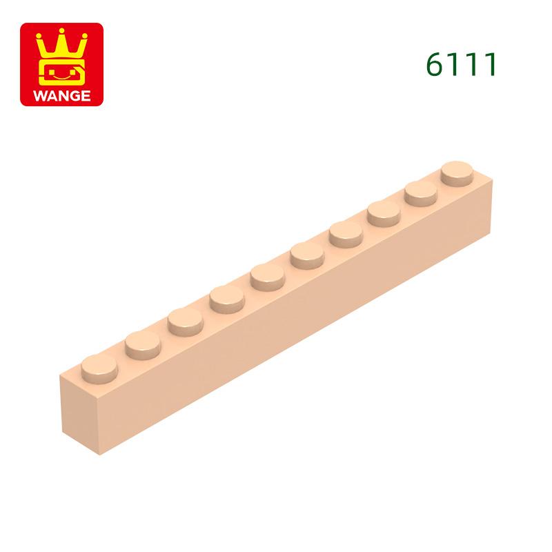 Non-Toxic 25Pcs/Lot 6111 Thick 1X10 Basic Building Blocks Classic Construction Accessories Compatible With Brick Children Gift Box