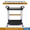 Commercial Three-Tier Plastic Push Cart for Dish Collection In Restaurants and Hotels