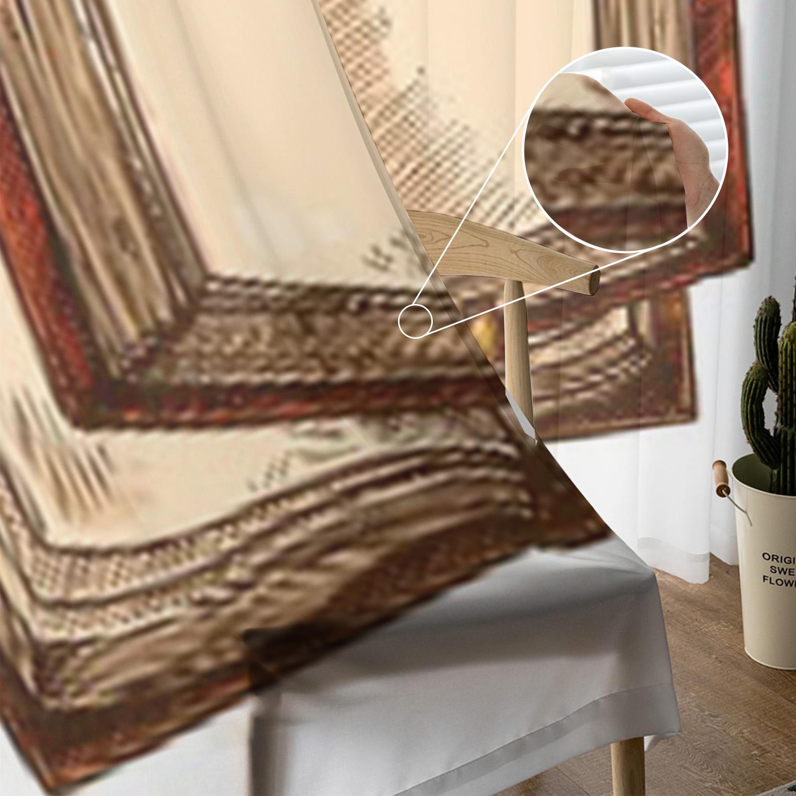 Открытая книга и перо перо прозрачная занавеска для гостиной спальни вуаль шторы для окна — фото 3