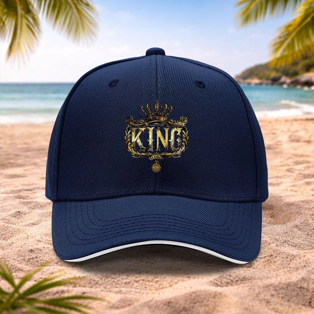Golden Crown KING Adjustable Baseball Cap for Unisex  Women  Lightweight Unisex Crowned Cap