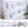 Pastoral Style Flower Embroidery Short Curtain Drapery Bedroom Window Panel Sheer Korean Fresh Half-Curtain Cafe Decor 100x50cm