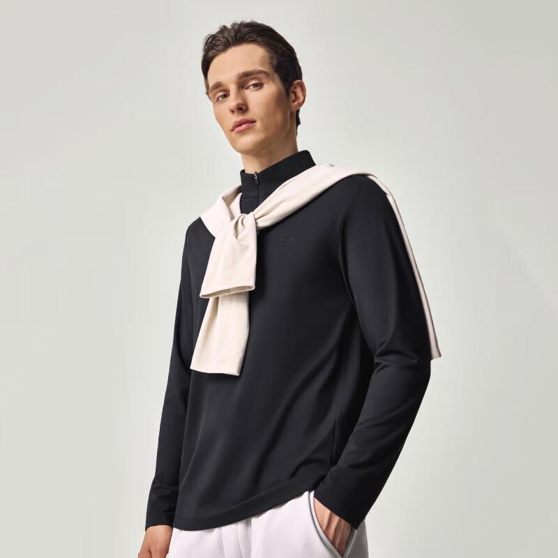 DIKENI Men s Tech Cloud-feel Lightweight Half-Zip Long Sleeve T-Shirt M 48