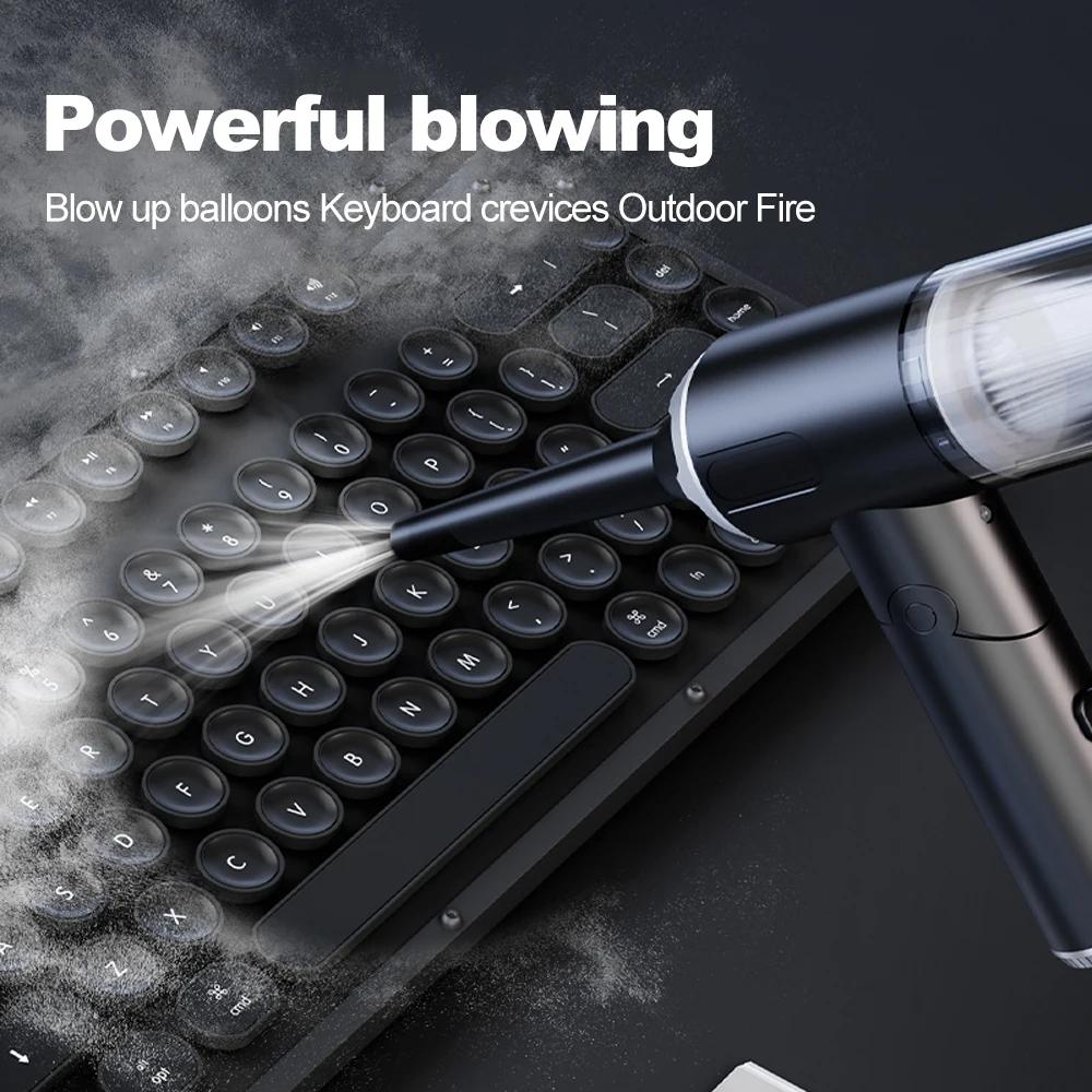 Car Vacuum Cleaner 4 In 1 Strong Suction Handheld Wireless Vacuum Cleaner Blower Cleaning Machine Car Cleaner for Keyboard